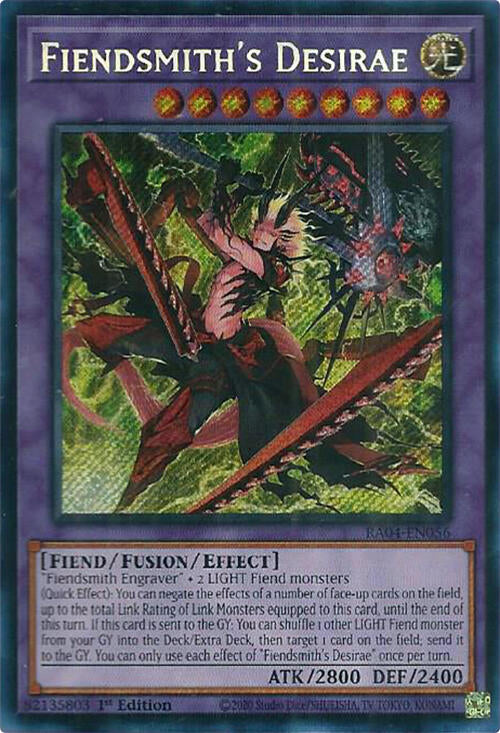 Fiendsmith's Desirae [RA04-EN056] Secret Rare | The Time Vault CA
