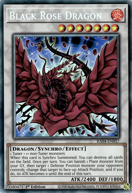Black Rose Dragon [RA04-EN057] Prismatic Collector's Rare | The Time Vault CA