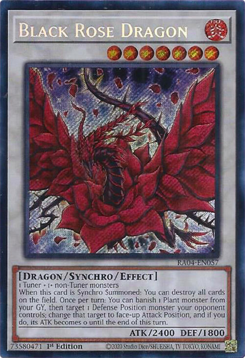 Black Rose Dragon [RA04-EN057] Secret Rare | The Time Vault CA