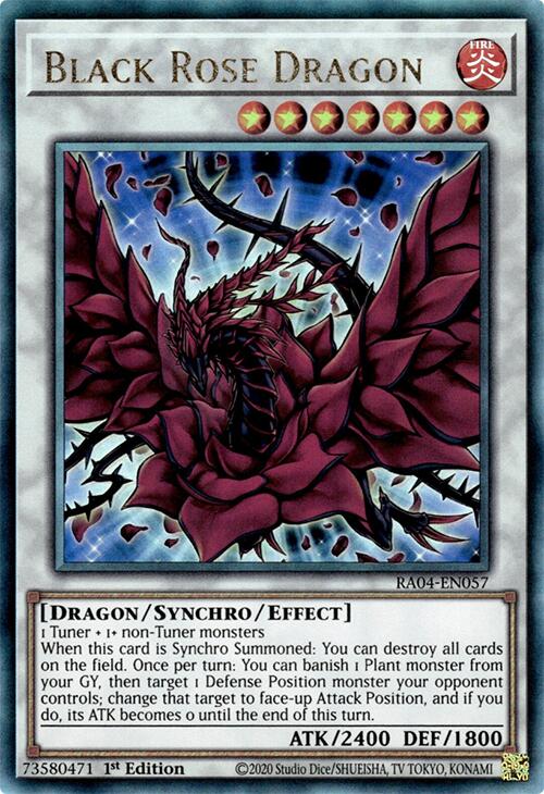 Black Rose Dragon [RA04-EN057] Prismatic Ultimate Rare | The Time Vault CA