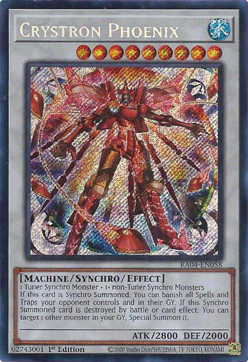 Crystron Phoenix [RA04-EN058] Secret Rare | The Time Vault CA