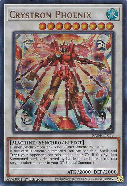 Crystron Phoenix [RA04-EN058] Ultra Rare | The Time Vault CA
