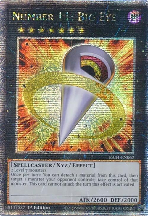 Number 11: Big Eye [RA04-EN062] Quarter Century Secret Rare | The Time Vault CA