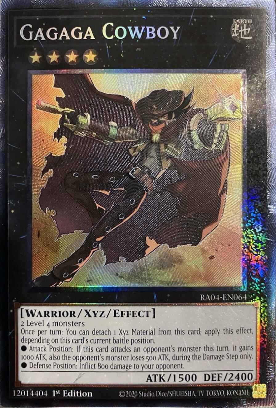 Gagaga Cowboy [RA04-EN064] Prismatic Collector's Rare | The Time Vault CA