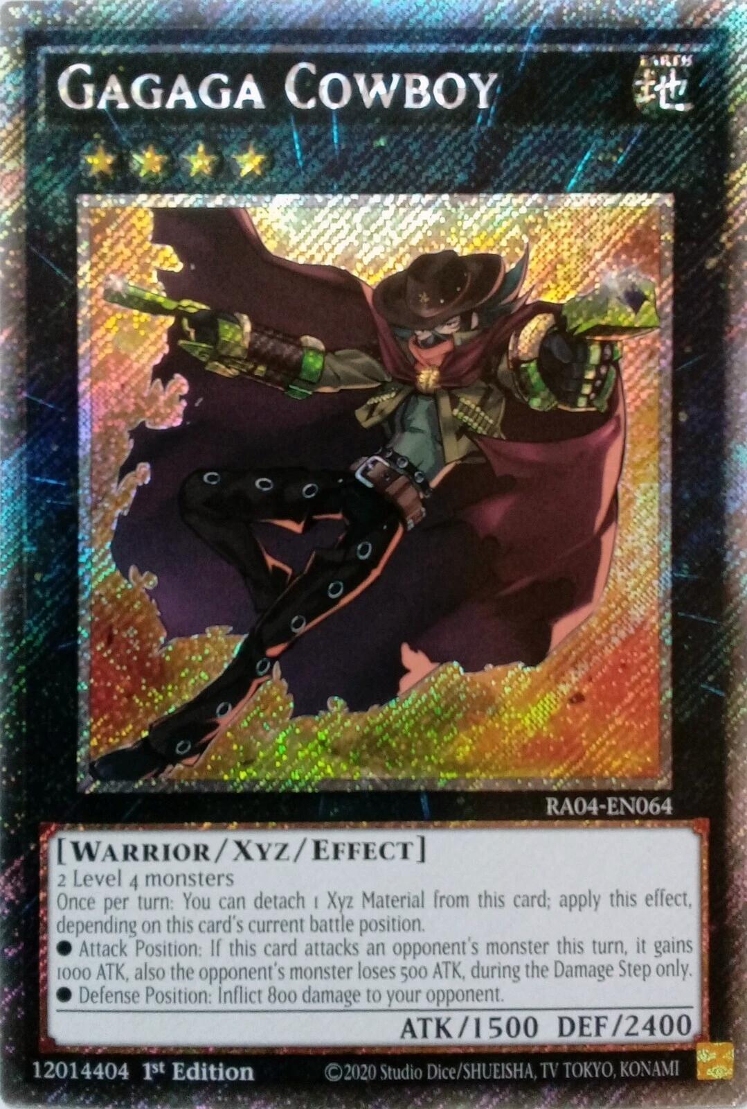 Gagaga Cowboy [RA04-EN064] Platinum Secret Rare | The Time Vault CA