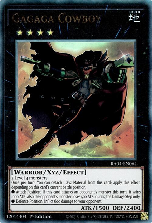 Gagaga Cowboy [RA04-EN064] Prismatic Ultimate Rare | The Time Vault CA