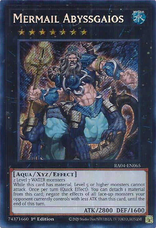 Mermail Abyssgaios [RA04-EN065] Secret Rare | The Time Vault CA