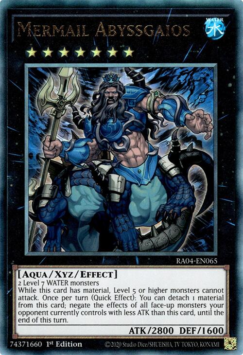 Mermail Abyssgaios [RA04-EN065] Prismatic Ultimate Rare | The Time Vault CA