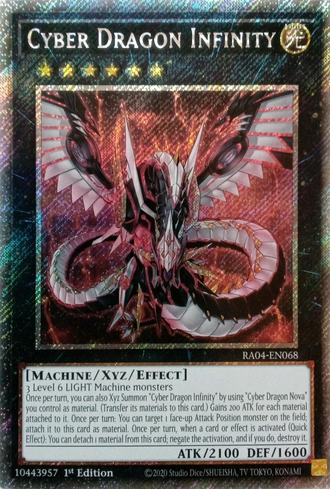 Cyber Dragon Infinity [RA04-EN068] Platinum Secret Rare | The Time Vault CA