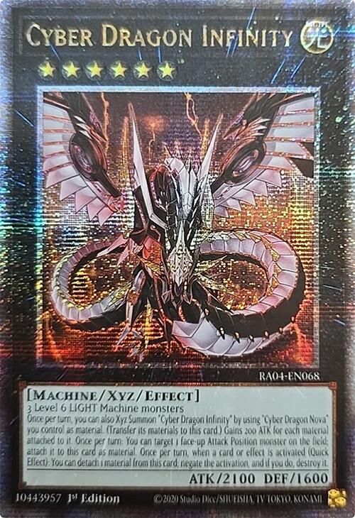 Cyber Dragon Infinity [RA04-EN068] Quarter Century Secret Rare | The Time Vault CA