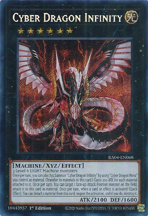 Cyber Dragon Infinity [RA04-EN068] Secret Rare | The Time Vault CA