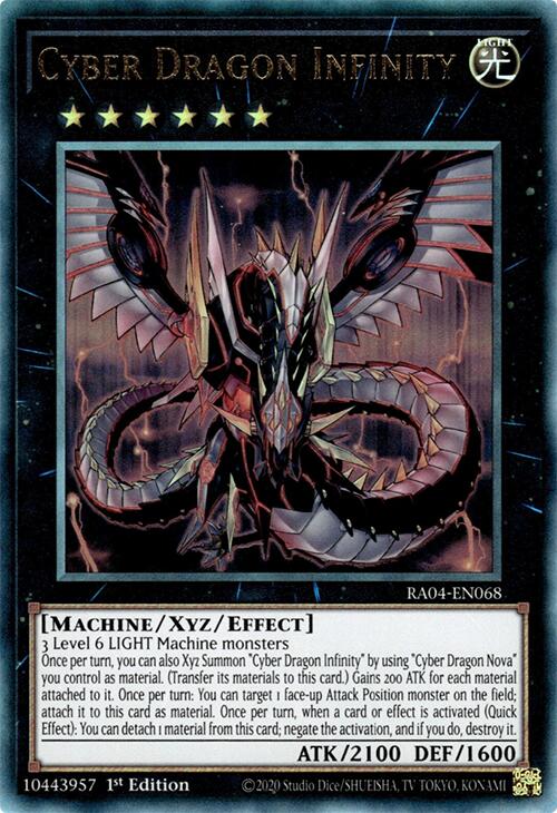 Cyber Dragon Infinity [RA04-EN068] Prismatic Ultimate Rare | The Time Vault CA