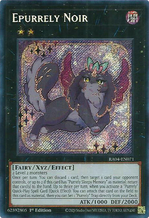 Epurrely Noir [RA04-EN071] Secret Rare | The Time Vault CA
