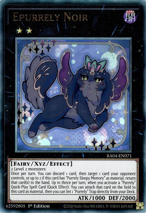 Epurrely Noir [RA04-EN071] Prismatic Ultimate Rare | The Time Vault CA