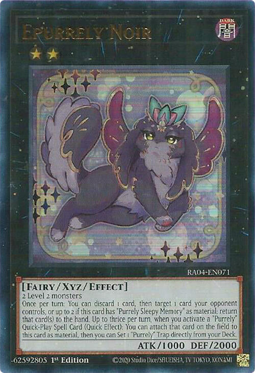 Epurrely Noir [RA04-EN071] Ultra Rare | The Time Vault CA