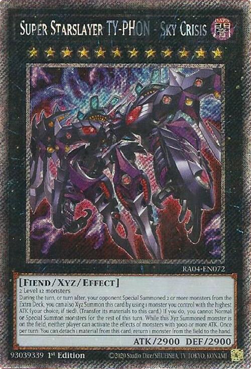 Super Starslayer TY-PHON - Sky Crisis [RA04-EN072] Platinum Secret Rare | The Time Vault CA