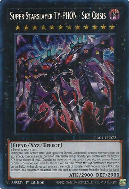 Super Starslayer TY-PHON - Sky Crisis [RA04-EN072] Secret Rare | The Time Vault CA