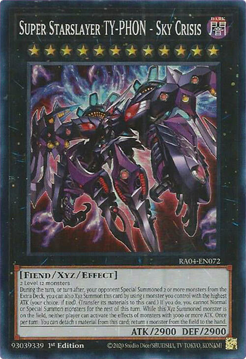 Super Starslayer TY-PHON - Sky Crisis [RA04-EN072] Super Rare | The Time Vault CA