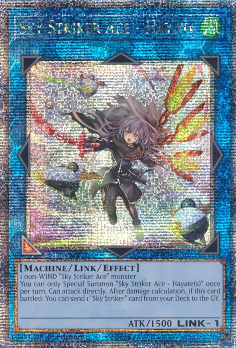 Sky Striker Ace - Hayate (New Art) [RA04-EN073] Quarter Century Secret Rare | The Time Vault CA