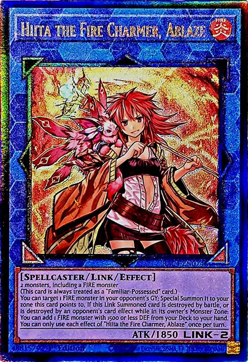 Hiita the Fire Charmer, Ablaze [RA04-EN074] Prismatic Ultimate Rare | The Time Vault CA