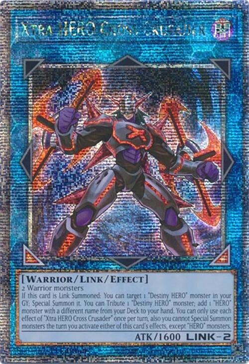 Xtra HERO Cross Crusader [RA04-EN076] Quarter Century Secret Rare | The Time Vault CA