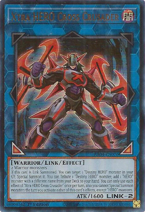 Xtra HERO Cross Crusader [RA04-EN076] Ultra Rare | The Time Vault CA