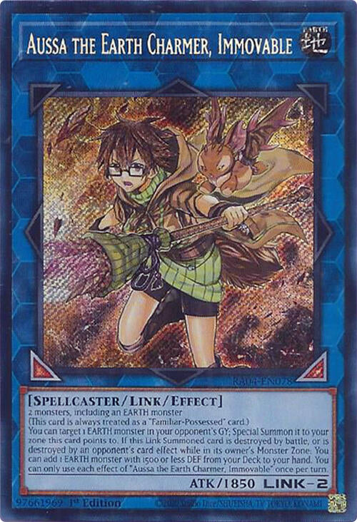 Aussa the Earth Charmer, Immovable [RA04-EN078] Secret Rare | The Time Vault CA