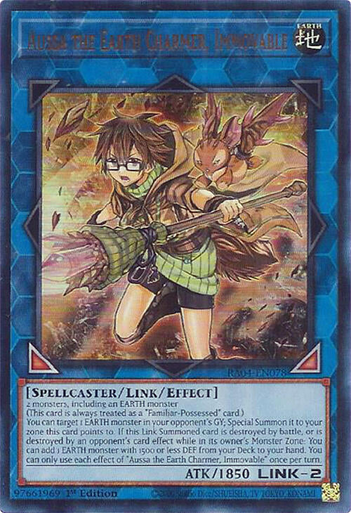 Aussa the Earth Charmer, Immovable [RA04-EN078] Ultra Rare | The Time Vault CA
