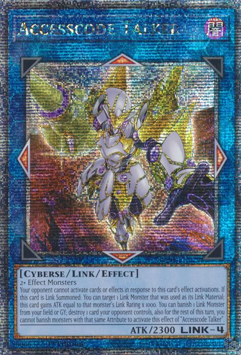 Accesscode Talker (New Art) [RA04-EN079] Quarter Century Secret Rare | The Time Vault CA