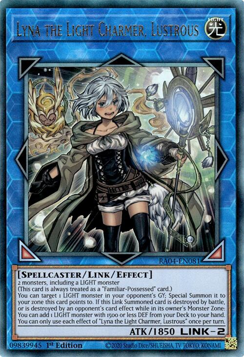 Lyna the Light Charmer, Lustrous [RA04-EN081] Prismatic Ultimate Rare | The Time Vault CA