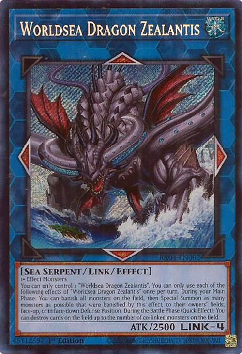 Worldsea Dragon Zealantis [RA04-EN082] Secret Rare | The Time Vault CA