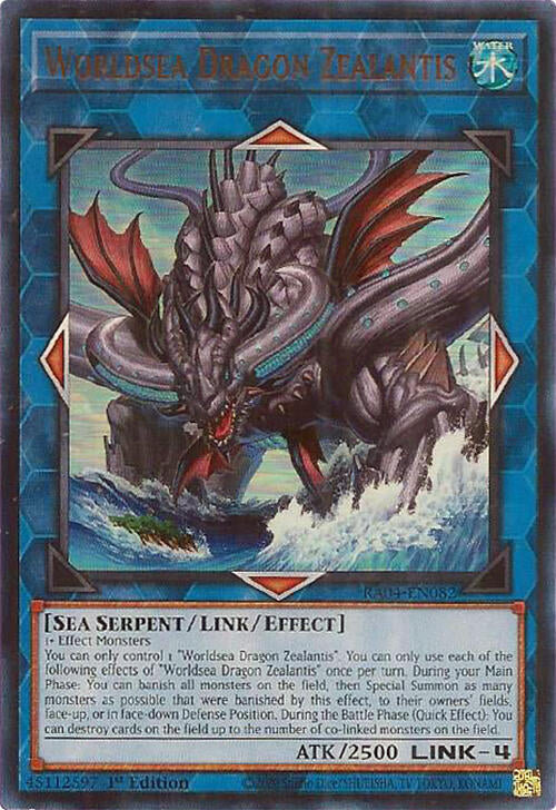 Worldsea Dragon Zealantis [RA04-EN082] Ultra Rare | The Time Vault CA