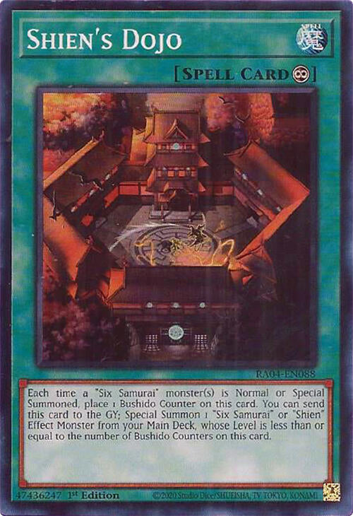Shien's Dojo [RA04-EN088] Super Rare | The Time Vault CA