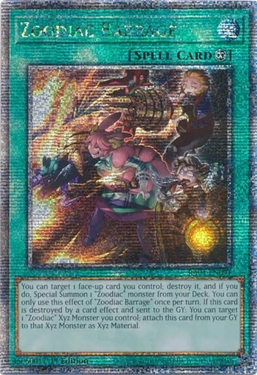 Zoodiac Barrage [RA04-EN091] Quarter Century Secret Rare | The Time Vault CA