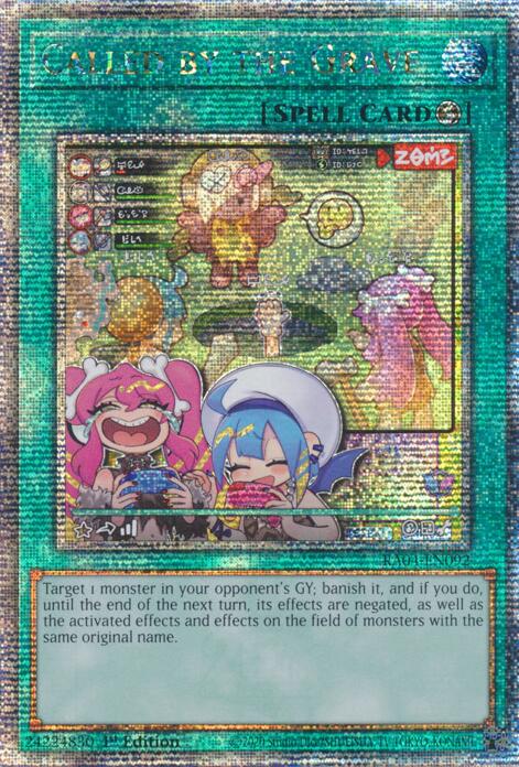 Called by the Grave (New Art) [RA04-EN092] Quarter Century Secret Rare | The Time Vault CA