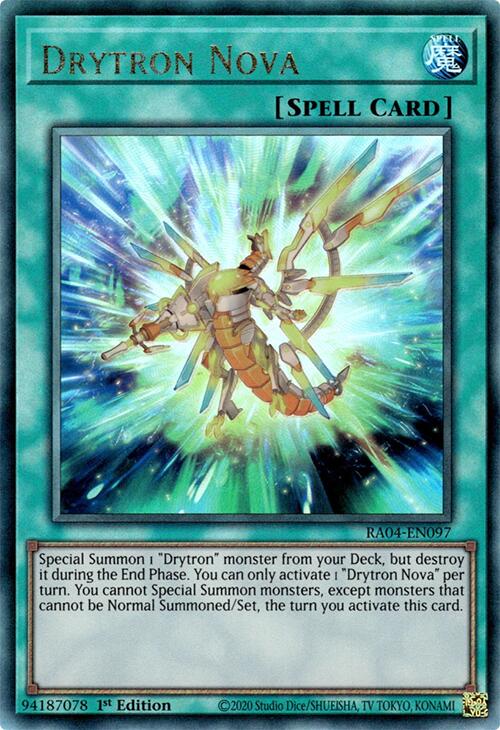 Drytron Nova [RA04-EN097] Prismatic Ultimate Rare | The Time Vault CA