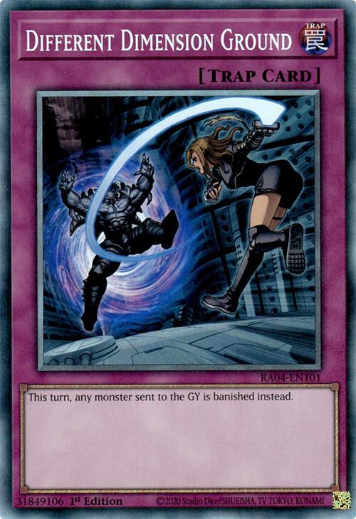 Different Dimension Ground [RA04-EN101] Prismatic Collector's Rare | The Time Vault CA