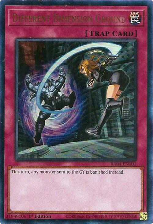 Different Dimension Ground [RA04-EN101] Ultra Rare | The Time Vault CA