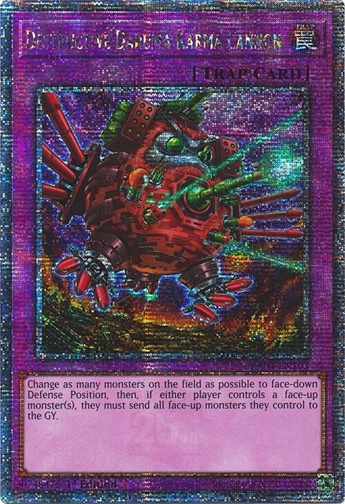 Destructive Daruma Karma Cannon [RA04-EN103] Quarter Century Secret Rare | The Time Vault CA