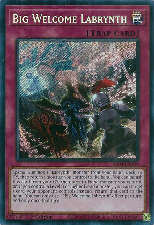 Big Welcome Labrynth [RA04-EN104] Secret Rare | The Time Vault CA