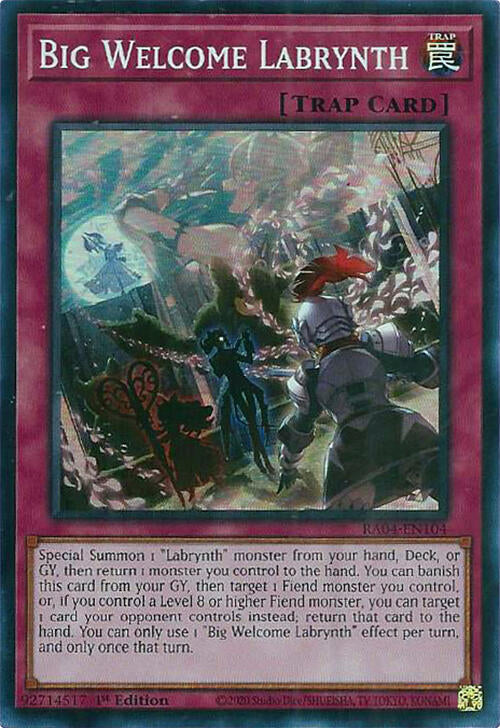 Big Welcome Labrynth [RA04-EN104] Super Rare | The Time Vault CA