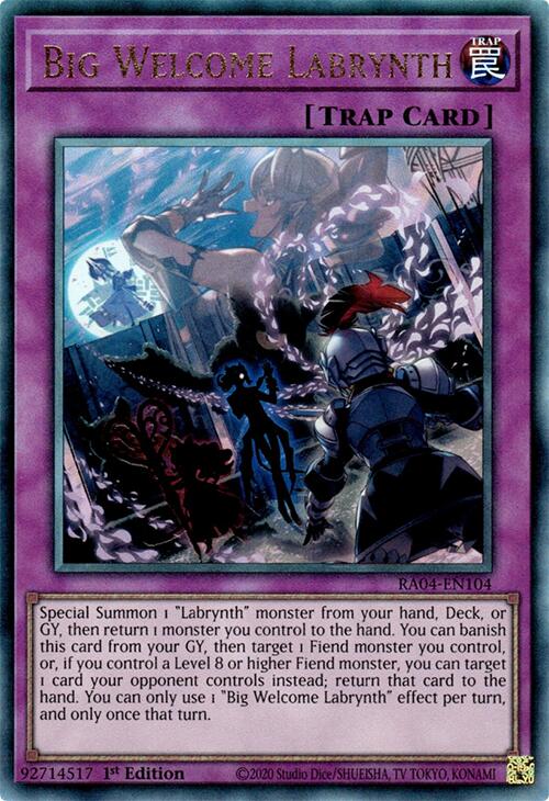 Big Welcome Labrynth [RA04-EN104] Prismatic Ultimate Rare | The Time Vault CA
