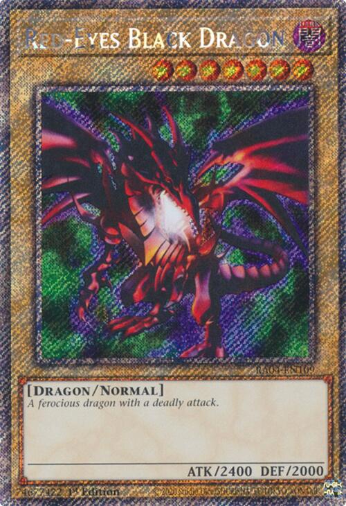 Red-Eyes Black Dragon (4th Art) [RA04-EN109] Platinum Secret Rare | The Time Vault CA
