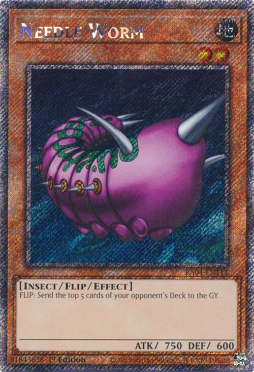 Needle Worm [RA04-EN112] Platinum Secret Rare | The Time Vault CA