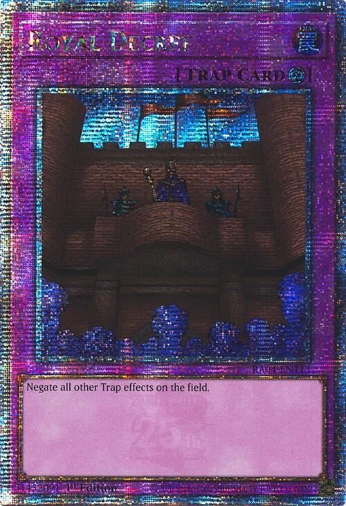 Royal Decree [RA04-EN113] Quarter Century Secret Rare | The Time Vault CA