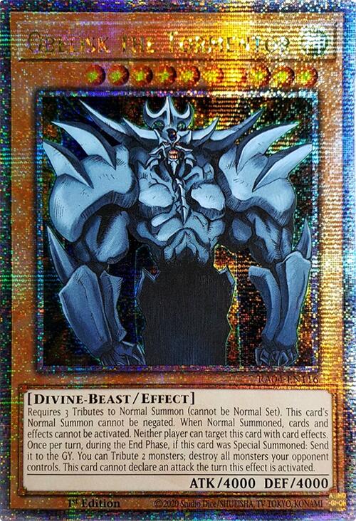 Obelisk the Tormentor [RA04-EN116] Quarter Century Secret Rare | The Time Vault CA