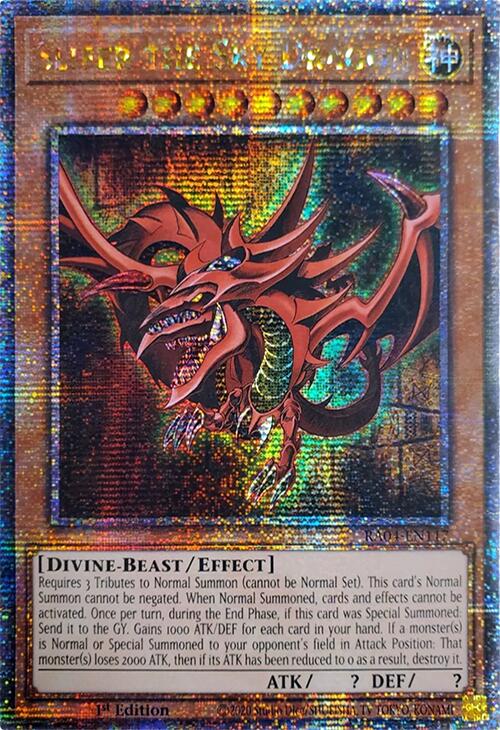 Slifer the Sky Dragon [RA04-EN117] Quarter Century Secret Rare | The Time Vault CA