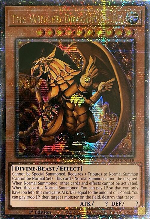 The Winged Dragon of Ra [RA04-EN118] Quarter Century Secret Rare | The Time Vault CA
