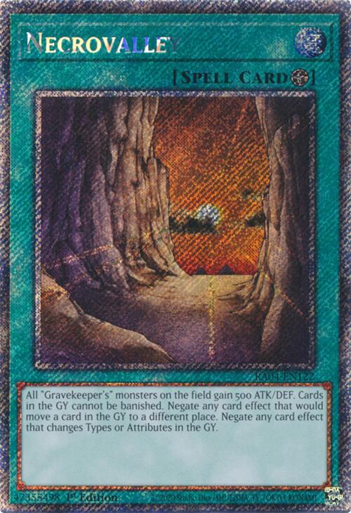 Necrovalley [RA04-EN122] Platinum Secret Rare | The Time Vault CA