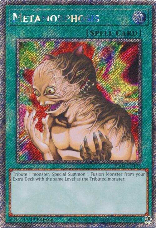 Metamorphosis [RA04-EN123] Platinum Secret Rare | The Time Vault CA
